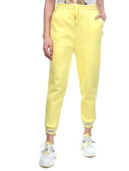 05 YELLOW Брюки спортивные женские на флисе (100% хлопок) 7986