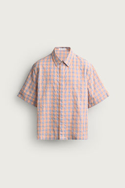 CAMISA RELAXED FIT CUADROS RELIEVE / Multicolor - Zara фото 6