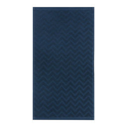 Полотенце махровое LoveLife Zig-Zag, 50х90 см, цвет голубая ель, 100% хл, 450 г/м²