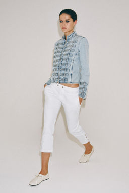 JEANS ZW COLLECTION CAPRI TIRO MEDIO / Blanco - Zara фото 6