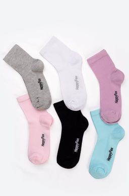 Набор однотонных носков 6 пар Happyfox  фото 7