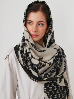 Большой, мягкий, тонкий и очень нежный двусторонний палантин