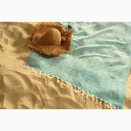 Пештемаль Полосы 100х180 см, голубой - Lovelife фото 7