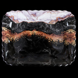 Поднос прямоугольный 37х25,5 см / 3526 /уп 100/ - ГалеонТрейд фото 4