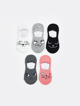 Desenli K?z ?ocuk Babet ?orap 5li