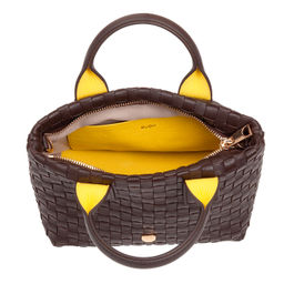 Итальянская миниатюрная женская сумочка DuDu Bags серии Ibiza | кофейно-коричневый - Dudubags фото 3