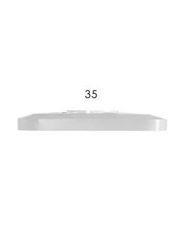 Светильник потолочный LED FZ1259, 5000К, 27 Вт, 35×35×6 см, без ПДУ, золотисто-белый