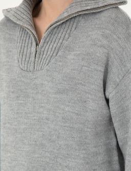 Gri Melanj Comfort Fit Kazak - Pierre cardin фото 7