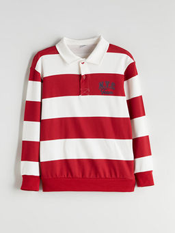 Polo Yaka ?izgili Erkek ?ocuk Ti??rt