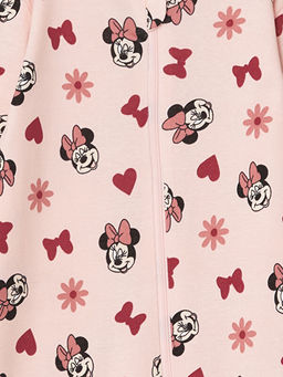 Uzun Kollu K?z Bebek Minnie Mouse Bask?l? Uyku Tulumu - Waikiki фото 3