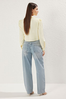 TRENDYOLMILLA Antrasit Premium Dusuk Bel Skater Baggy Jeans TWOSS25JE00173 фото 5