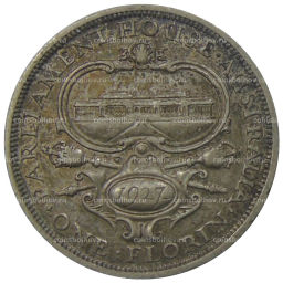 1 флорин 1927 года Австралия  Открытие здания парламента в Канберре