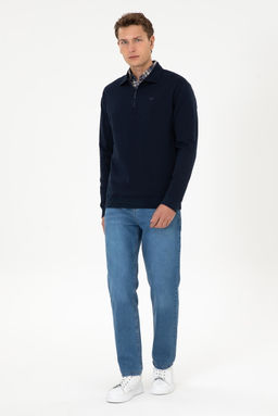 Erkek Lacivert Sweatshirt