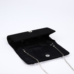 Сумка-клатч на магните, длинная цепь, цвет чёрный - Simaland фото 5