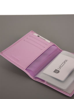 LACCOMA обложка для авто документов LA-3090-фиолетовый натуральная кожа  фото 5