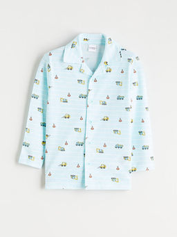 Bisiklet Yaka Erkek ?ocuk Pijama Tak?m?