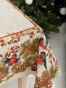 Снегири - гобеленовая скатерть 140х215 - Гобеленглавснаб фото 3