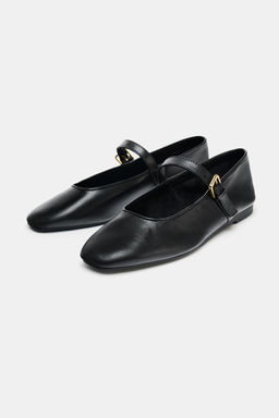 LEATHER BALLET FLATS 50TH ANNIVERSARY