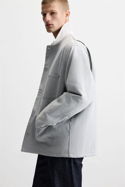 DENIM JACKET WITH CONTRAST COLLAR - LIMITED EDITION - Zara фото 5