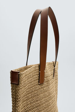 BOLSO SHOPPER TRENZADO / Blanco Crudo - Zara фото 5