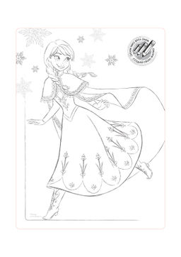 CONTE Колготки с рисунками Disney Frozen 20 и вкладышем-раскраской bianco - Conte elegant фото 5