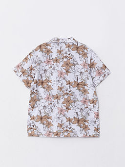 Desenli K?sa Kollu Gabardin Erkek ?ocuk G?mlek - Waikiki фото 2