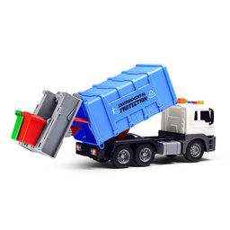 Машина "Эко-мусоровоз" 1:16 (свет, звук) в коробке (цвет синий)