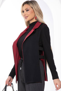 Жилет Эффектное появление (блэк/бордо) Б8196 - Lt collection фото 3
