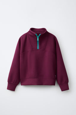 SUDADERA CUELLO SUBIDO / Frambuesa - Zara фото 2