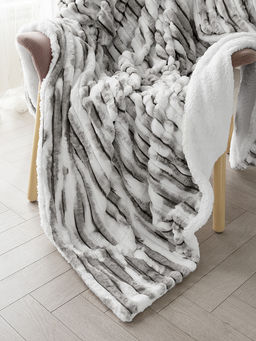 Плед меховой 200x220 серый - Denastia фото 4