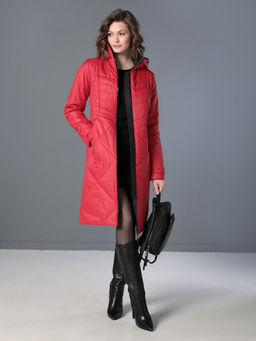 25311 Пальто дем. красный - Dizzyway фото 3