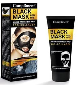 "Compliment" No problem "Black Mask" Маска-пленка для лица PRO-COLLAGEN 80мл.12 /912754
