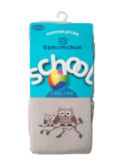 БРЕСТСКИЕ 3280 SCHOOL КОЛГОТКИ ДЕТСКИЕ (рисунок) перламутр - Conte elegant фото 5