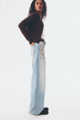 Wide Ultra High Jeans - H&m фото 4