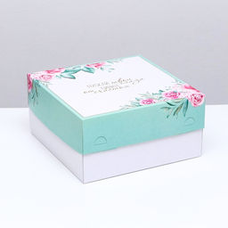 Цена за 5 шт. Кондитерская упаковка, короб, Пускай твои глаза сияют от счастья, 30 х 30 х 15 см, 2 кг