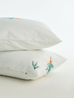 Комплект наволочек бязь - Колибри, цвет белый 50х70