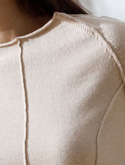 Джемпер тонкой вязки из хлопка с нейлоном