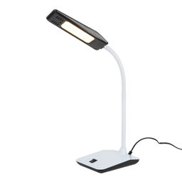 TLD-545 Black-White/LED/350Lm/3500K Светильник настольный, 4W. Механический выключатель. Черный с белым. ТМ Uniel