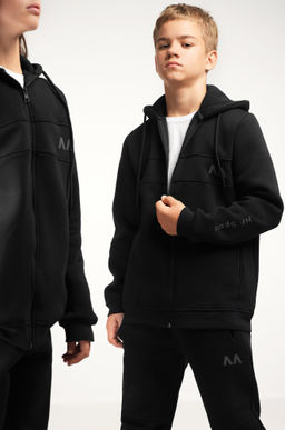 Теплый детский костюм из футера трехнитки с начесом Happyfox