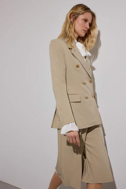 Limited Edition Vizon Zincir Aksesuarl? Regular Astarl? Dokuma Blazer Ceket TWOAW26BC00021 - Trendyolmilla фото 2