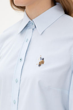 Kad_n A__k Mavi Uzun Kollu Basic G_mlek Sepette S_rpriz _ndirim - U.s. polo assn фото 7