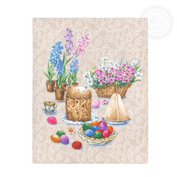 Набор полотенец из рогожки "Пасхальные традиции" 45*60/3 шт. - 45*60 Полотенца из рогожки