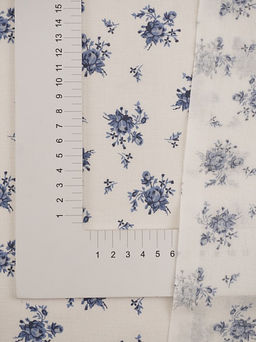 Перкаль "Клара" цв.синий, ш.1.5м, хлопок-100%, 100гр/м.кв