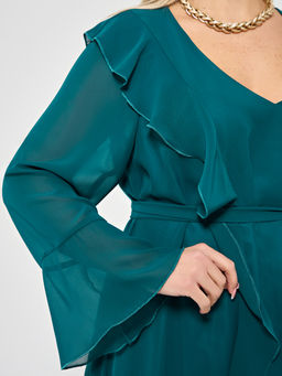 Платье 0372-1 бирюзовый - Dora фото 4