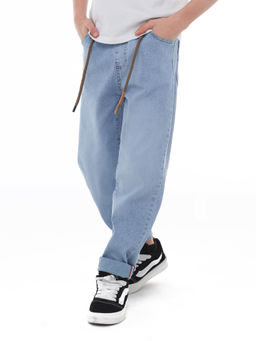 Джинсы-багги для мальчиков - Синий мир фото 13