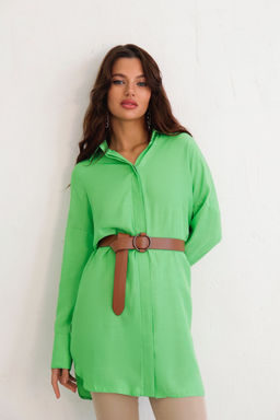 Базовая удлинённая рубашка свободного силуэта - Martichelli фото 57