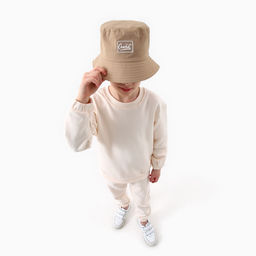 Панама детская для девочки, бежевая, р-р. 48-50