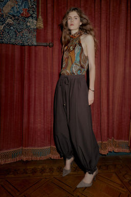 TIERED TROUSERS WITH BOWS