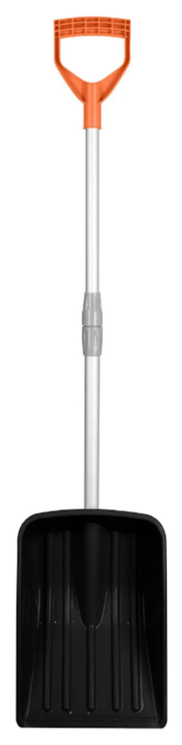 Лопата снеговая "Saturn" с телескопическим черенком для автомобиля, Max 114см (оранж.)221404105/02
