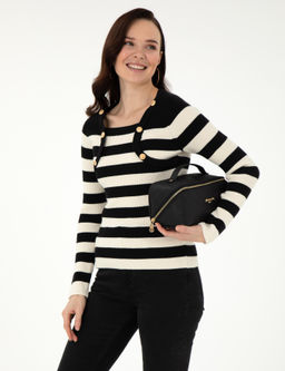 Siyah Slim Fit Kazak - Pierre cardin фото 3